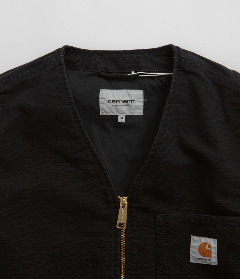 Carhartt Arbor Vest in Black and Aged Canvas