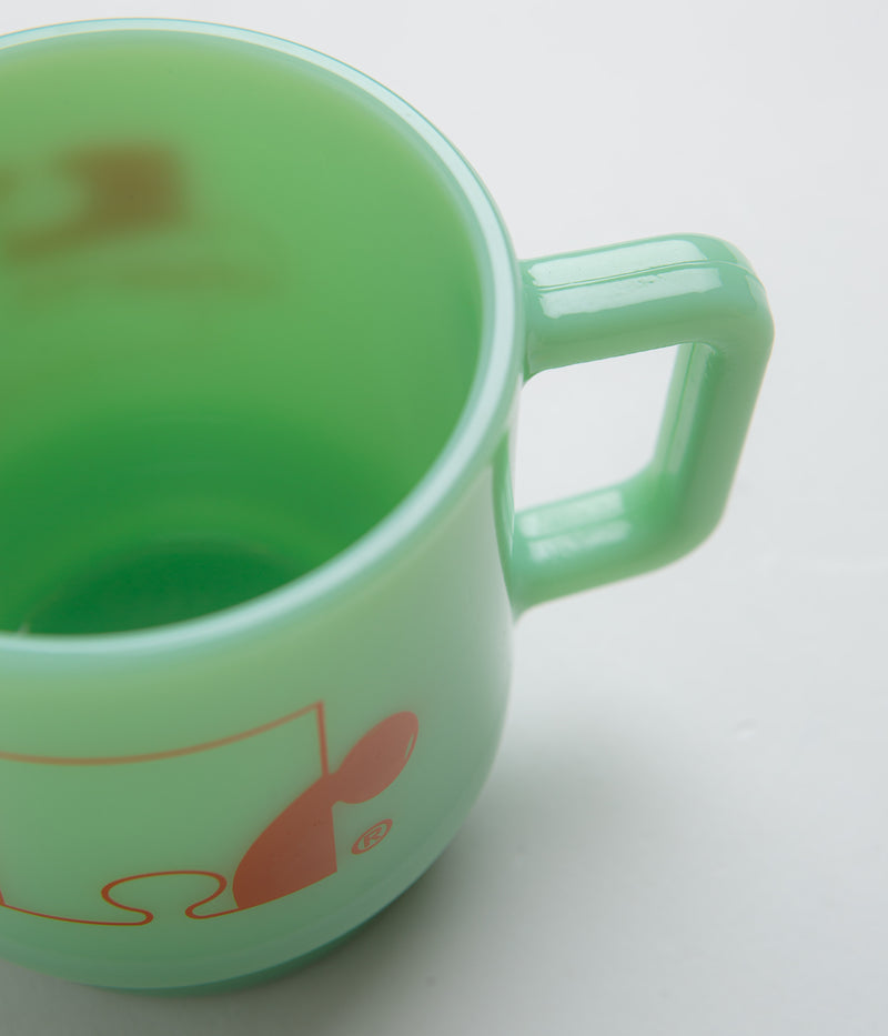 Carhartt Assemble Glass Mug in Jade and Carhartt Orange