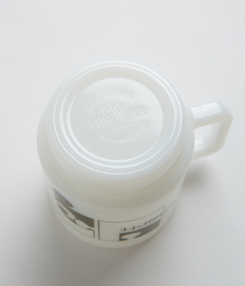 Carhartt Assemble Glass Mug in White and Plant