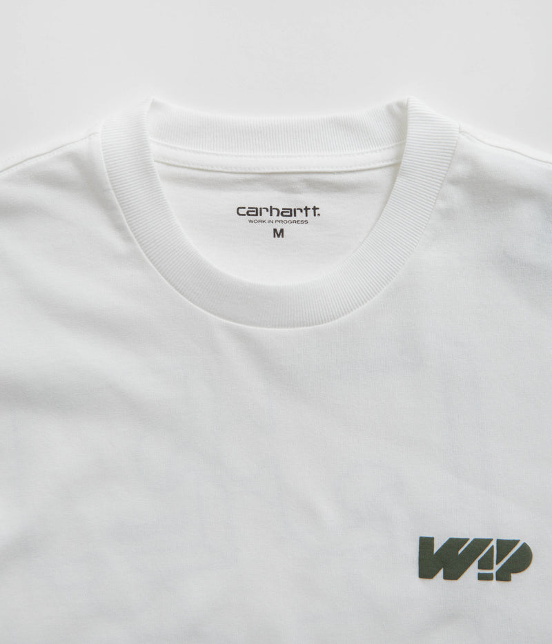 Carhartt Assemble T-Shirt in White and Smoke Green
