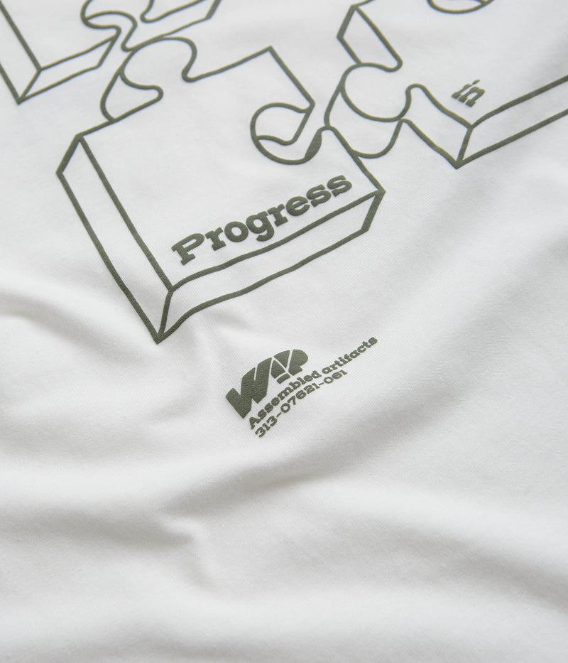 Carhartt Assemble T-Shirt in White and Smoke Green