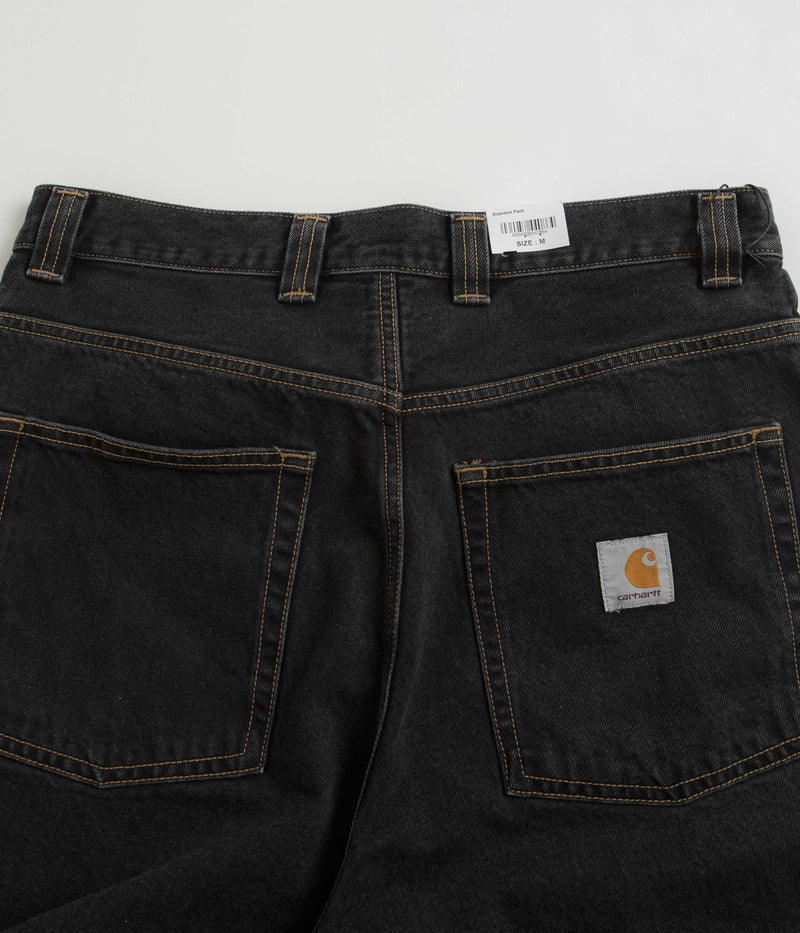 Carhartt Brandon Denim Pants in Black Stone Wash