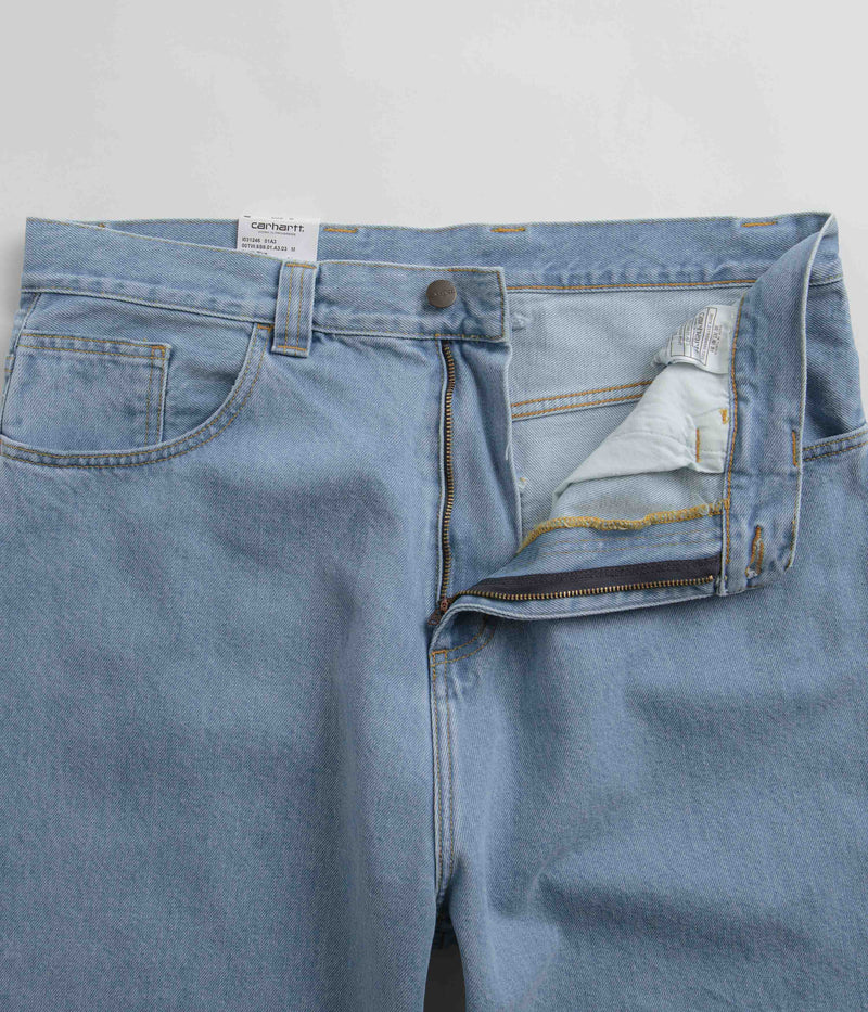 Carhartt Brandon Denim Pants in Blue Heavy Stone Bleach