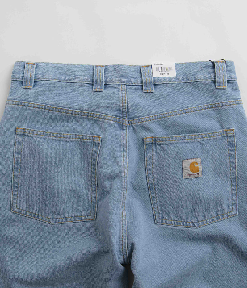 Carhartt Brandon Denim Pants in Blue Heavy Stone Bleach
