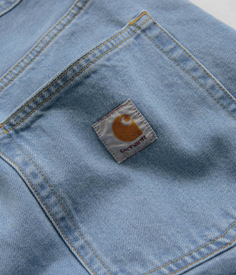 Carhartt Brandon Denim Pants in Blue Heavy Stone Bleach