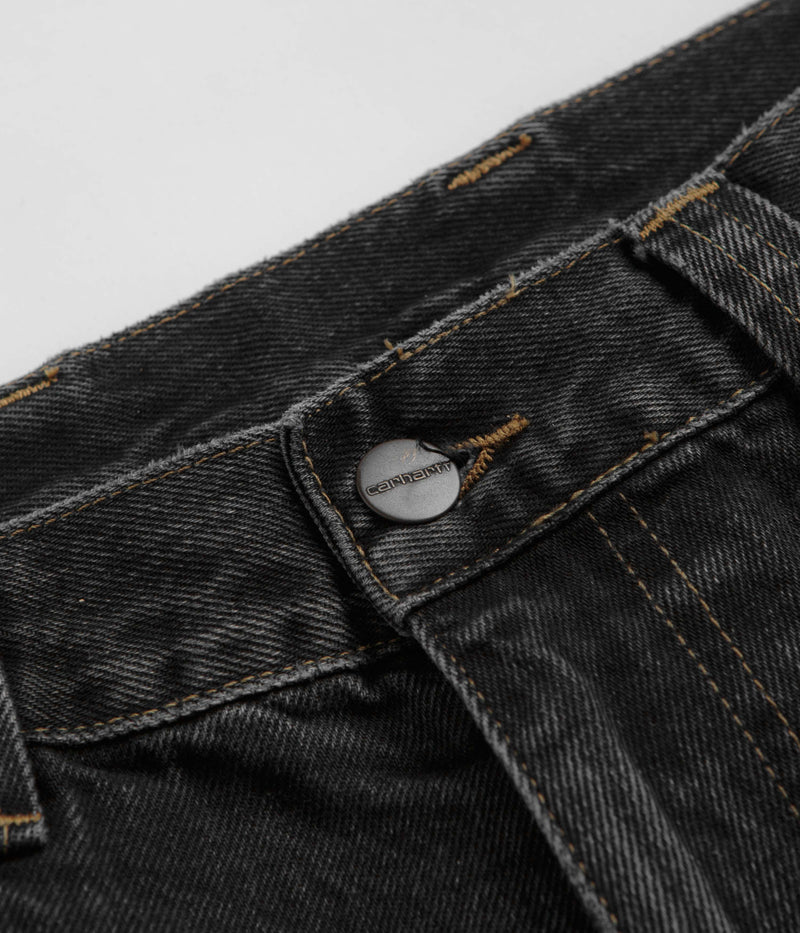 Carhartt Brandon Shorts in Black Stone Wash