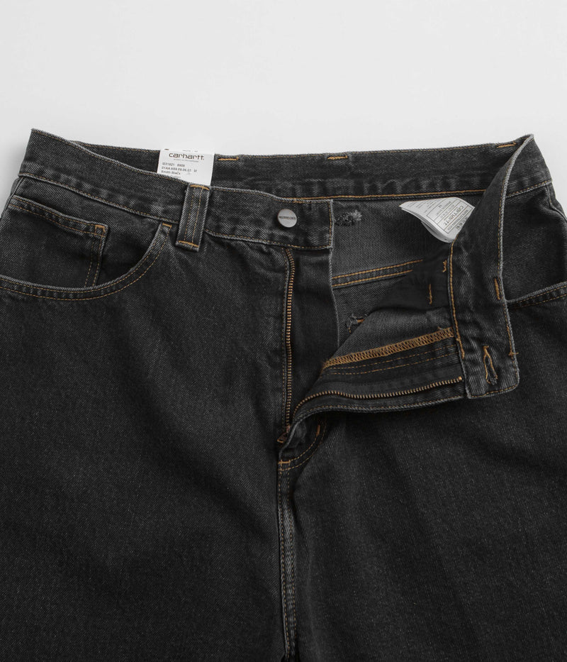 Carhartt Brandon Shorts in Black Stone Wash