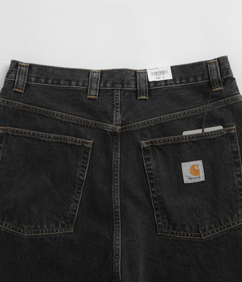 Carhartt Brandon Shorts in Black Stone Wash
