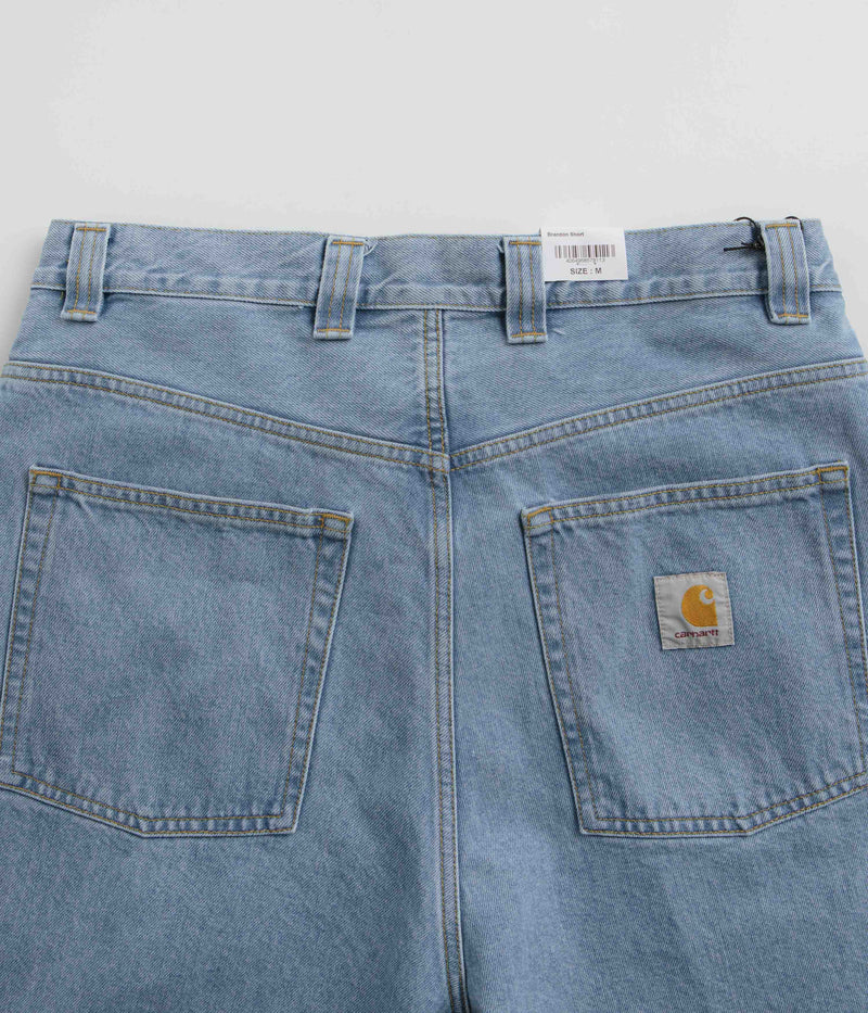 Carhartt Brandon Shorts in Stone Bleached Blue