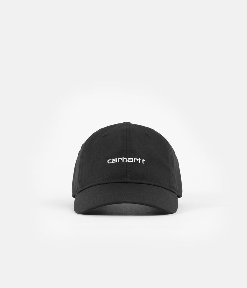 Carhartt Canvas Script Cap in Black and White