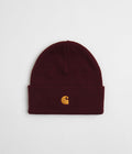 Carhartt Chase Beanie in Amarone and Gold