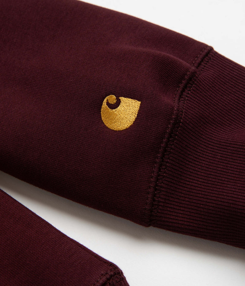 Carhartt Chase Hoodie in Amarone and Gold