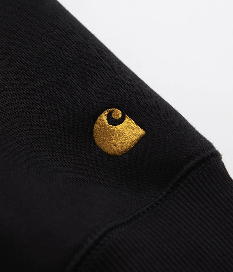 Carhartt Chase Hoodie in Black and Gold
