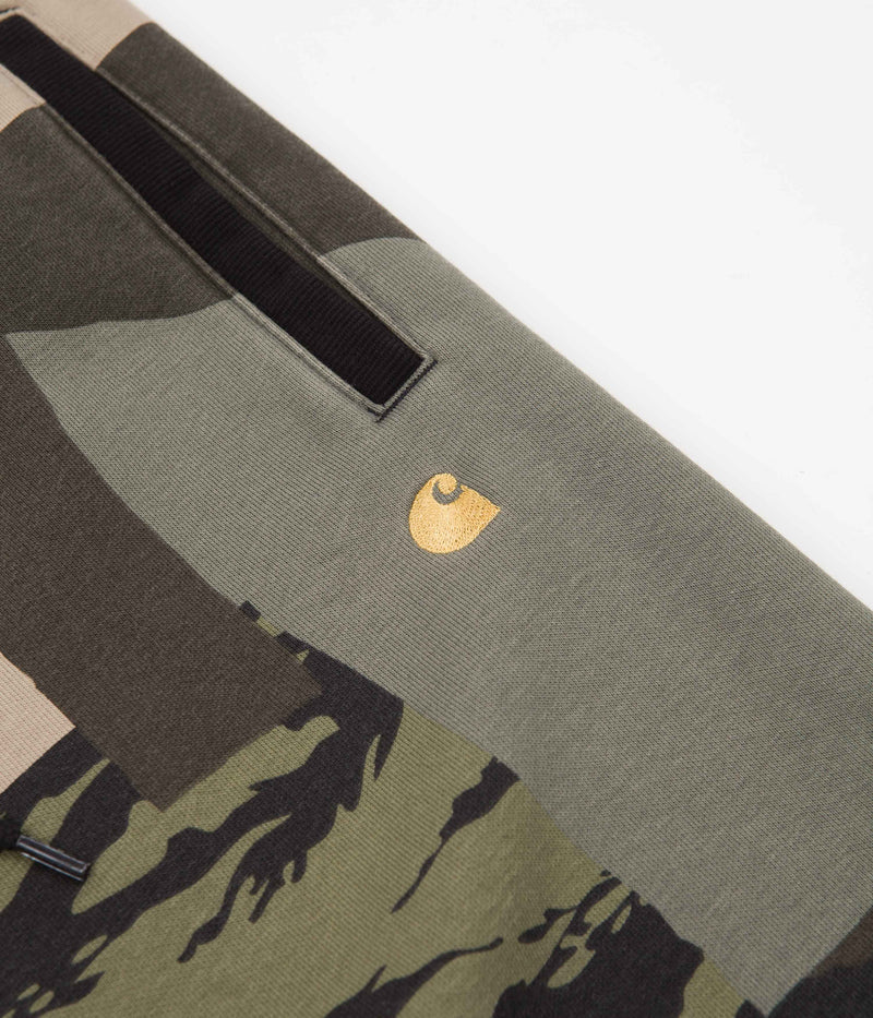 Carhartt Chase Shorts in Camo Mend and Gold
