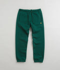 Carhartt Chase Sweatpants in Chervil and Gold