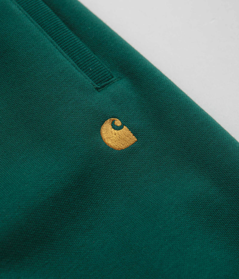 Carhartt Chase Sweatpants in Chervil and Gold