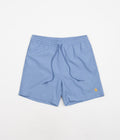 Carhartt Chase Swim Trunks in Piscine and Gold