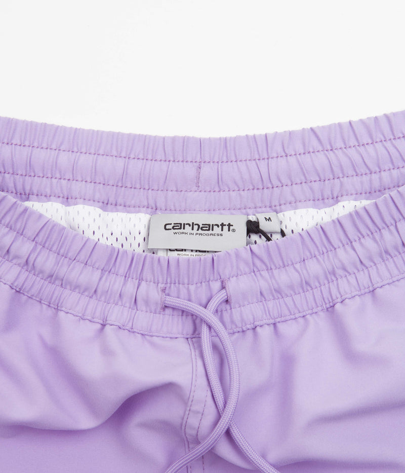 Carhartt Chase Swim Trunks in Soft Lavender and Gold