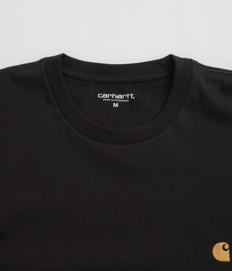 Carhartt Chase T-Shirt in Black and Gold