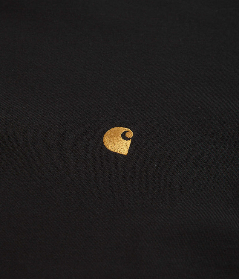 Carhartt Chase T-Shirt in Black and Gold