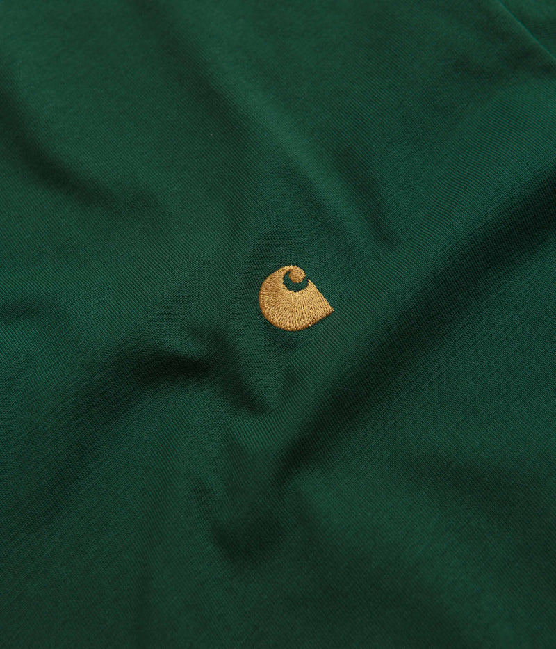 Carhartt Chase T-Shirt in Chervil and Gold
