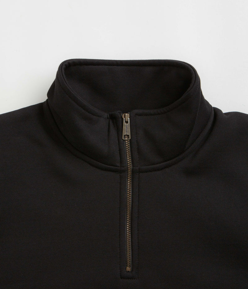 Carhartt Chase Zip Neck Sweatshirt in Black and Gold