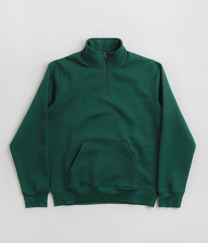 Carhartt Chase Zip Neck Sweatshirt in Chervil and Gold