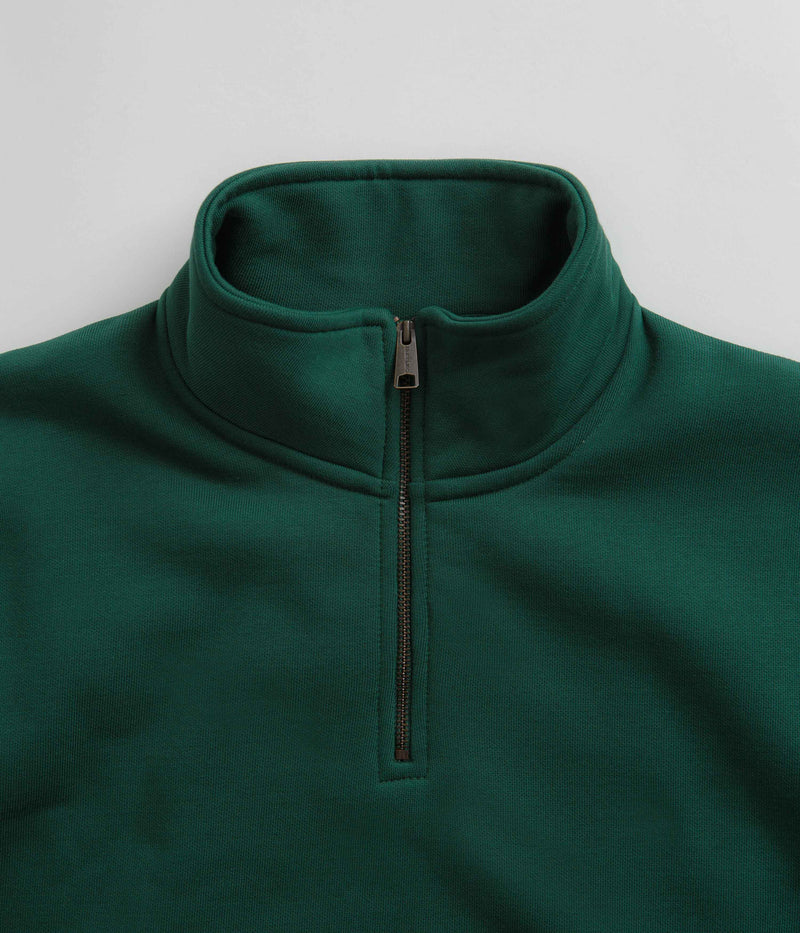 Carhartt Chase Zip Neck Sweatshirt in Chervil and Gold