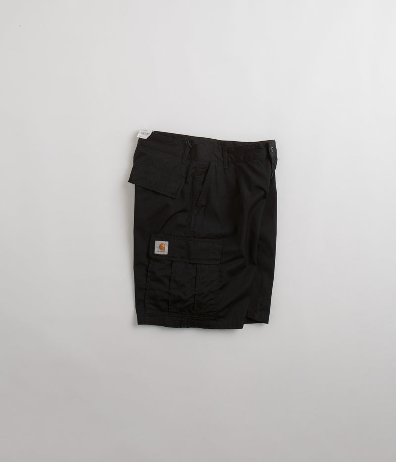 Carhartt Cole Cargo Shorts in Rinsed Black