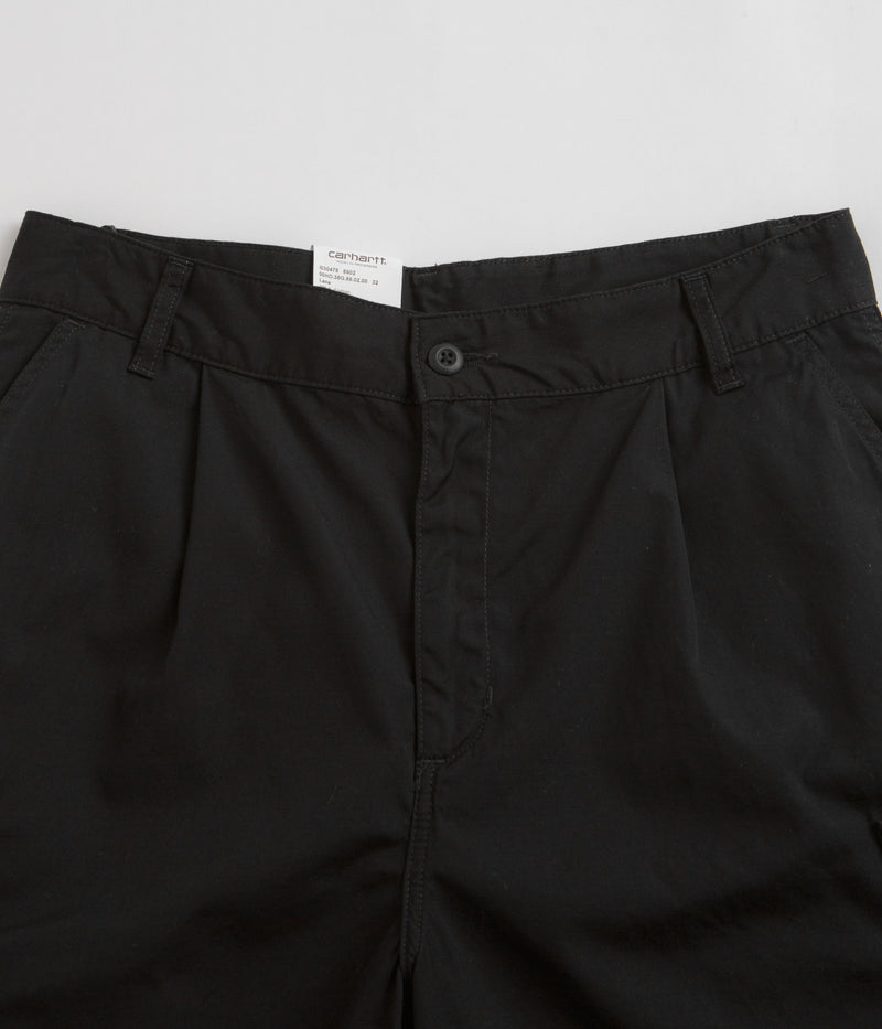 Carhartt Cole Cargo Shorts in Rinsed Black