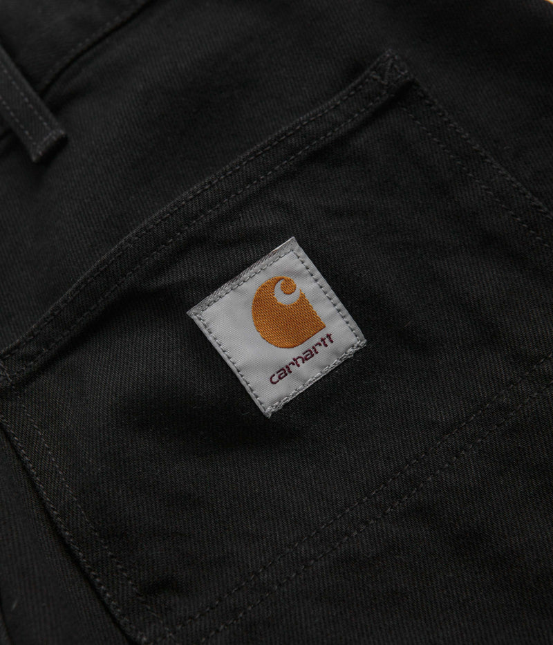 Carhartt Denim Double Knee Pants in Black Rinsed