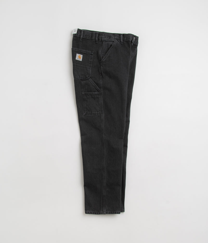 Carhartt Denim Single Knee Pants in Black Stone Washed