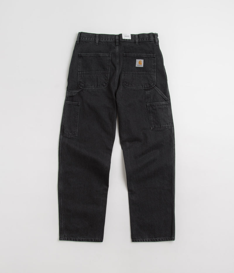 Carhartt Denim Single Knee Pants in Black Stone Washed