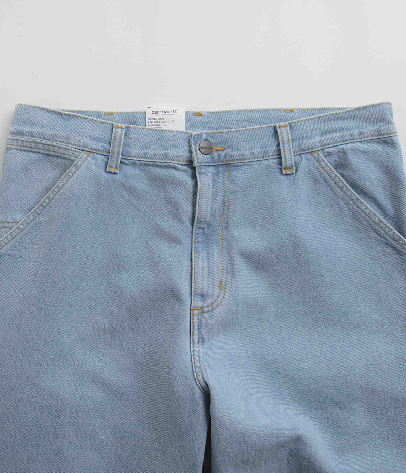 Carhartt Denim Single Knee Pants in Heavy Stone Bleached Blue