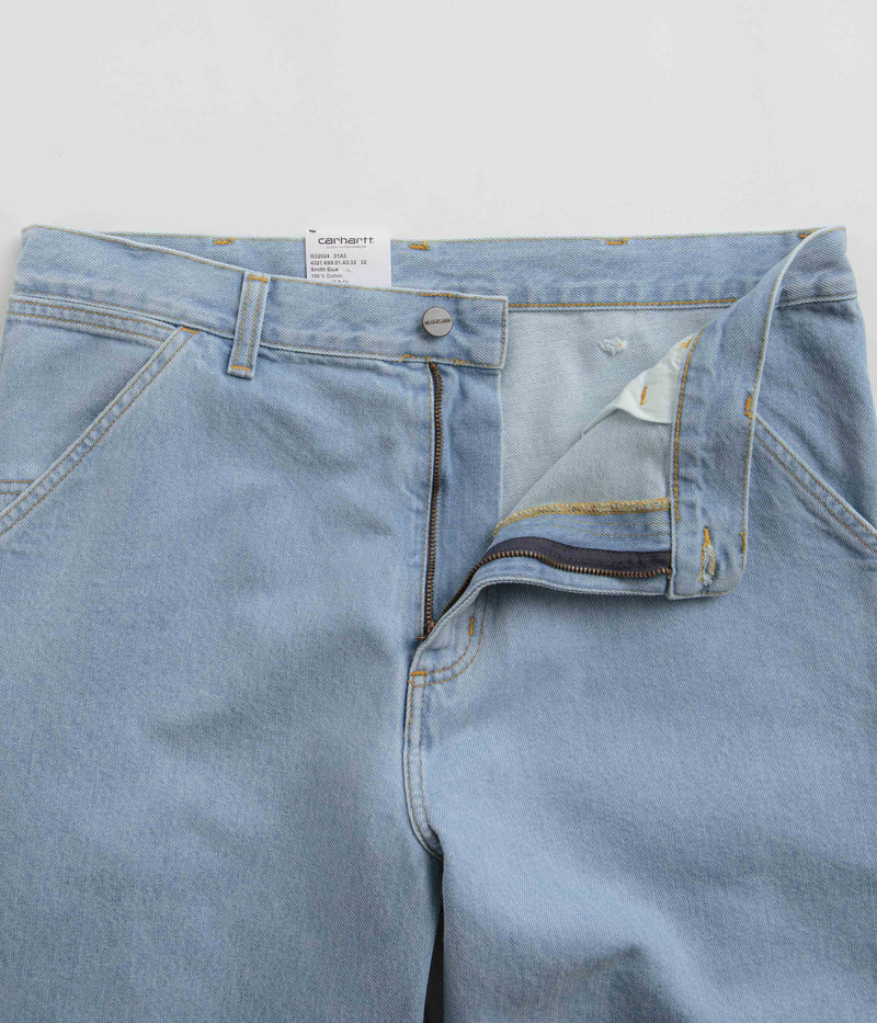 Carhartt Denim Single Knee Pants in Heavy Stone Bleached Blue