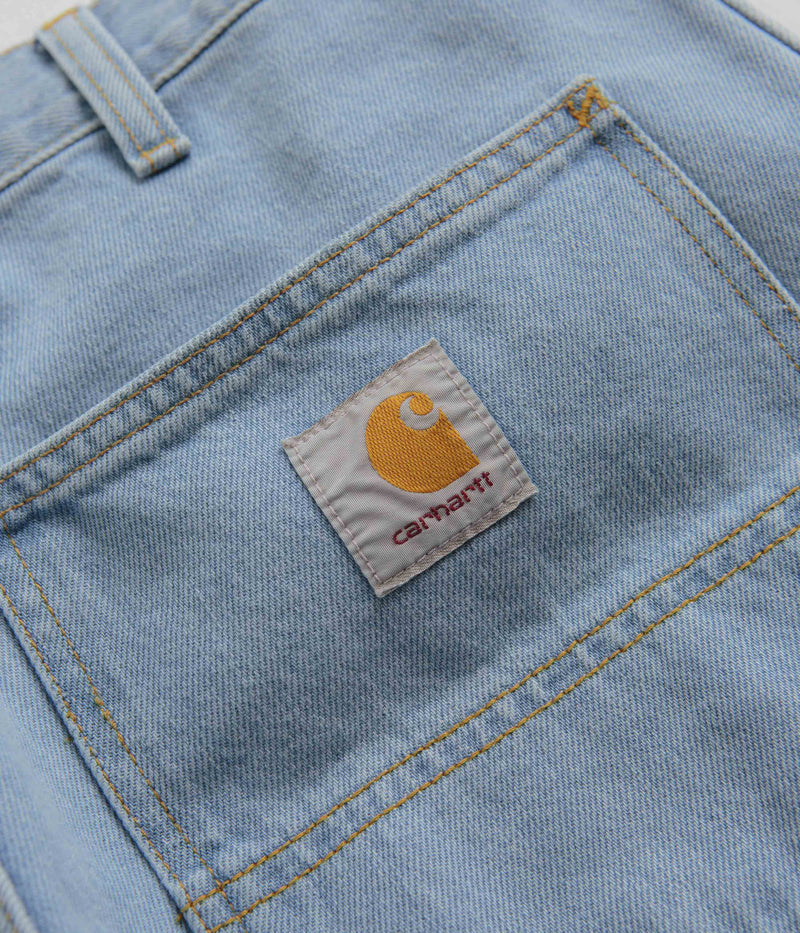 Carhartt Denim Single Knee Pants in Heavy Stone Bleached Blue