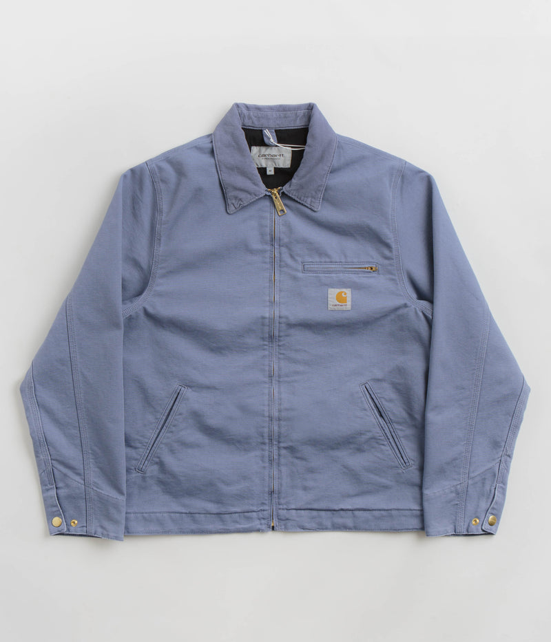 Carhartt Detroit Jacket in Bay Blue and Bay Blue / Aged Canvas