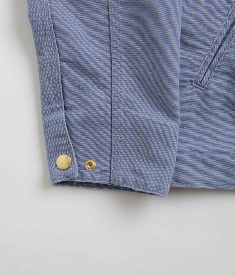 Carhartt Detroit Jacket in Bay Blue and Bay Blue / Aged Canvas