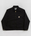 Carhartt Detroit Jacket in Black and Black / Rinsed
