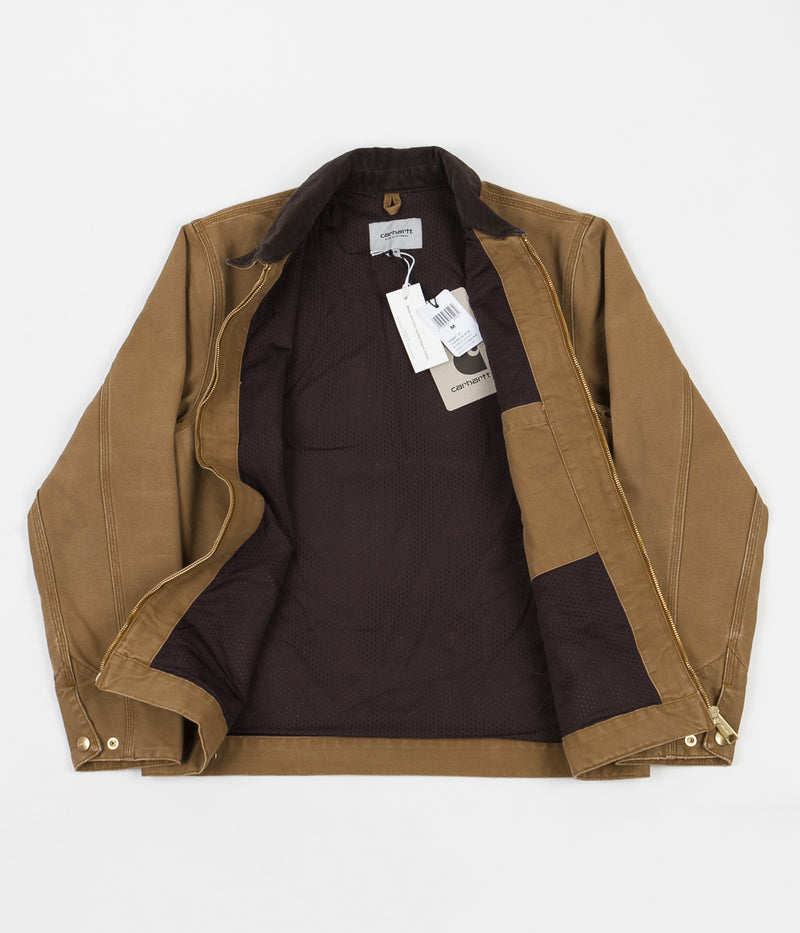 Carhartt Detroit (Summer) Jacket in Hamilton Brown (Aged Canvas)