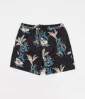 Carhartt Drift Swim Trunk in Hawaiian Floral Print and Black