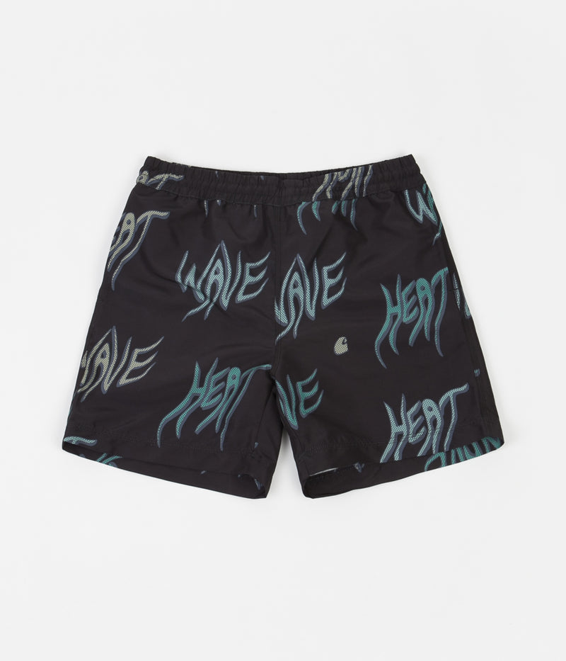 Carhartt Drift Swim Trunks in Heat Wave Print and Black