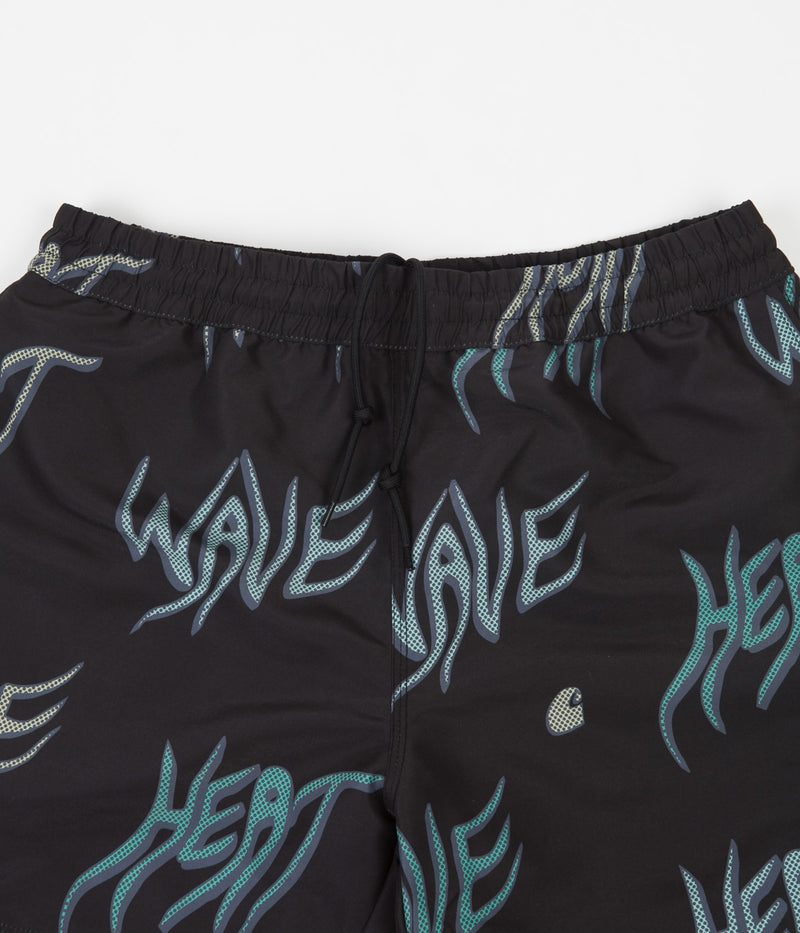 Carhartt Drift Swim Trunks in Heat Wave Print and Black
