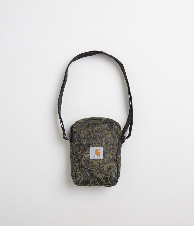 Carhartt Flint Shoulder Pouch in Paisley Print and Plant