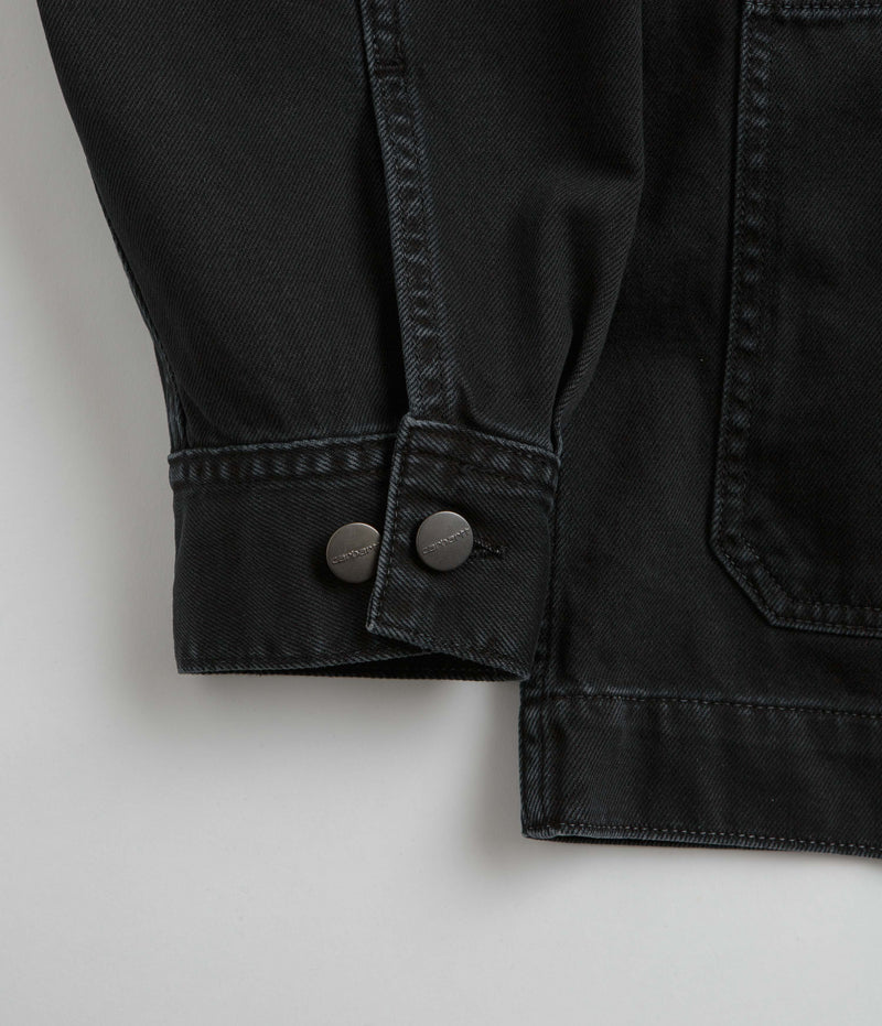 Carhartt Garrison Coat in Stone Dyed Black