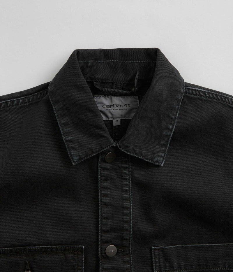 Carhartt Garrison Coat in Stone Dyed Black