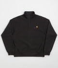 Carhartt Half Zip American Script Sweatshirt in Black
