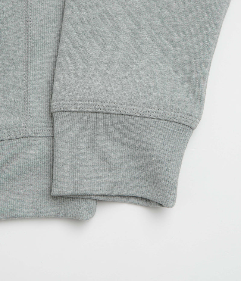 Carhartt Half Zip American Script Sweatshirt in Grey Heather