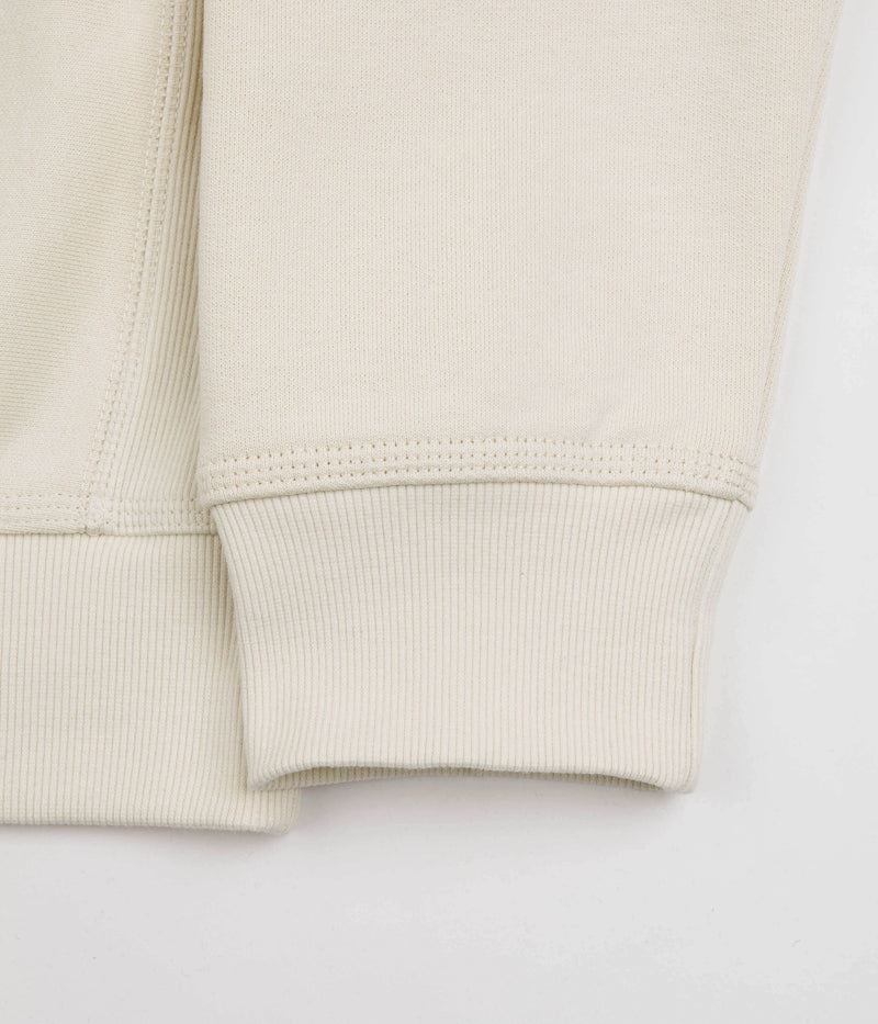 Carhartt Half Zip American Script Sweatshirt in Natural