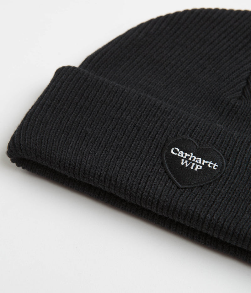 Carhartt Heart Patch Beanie in Black